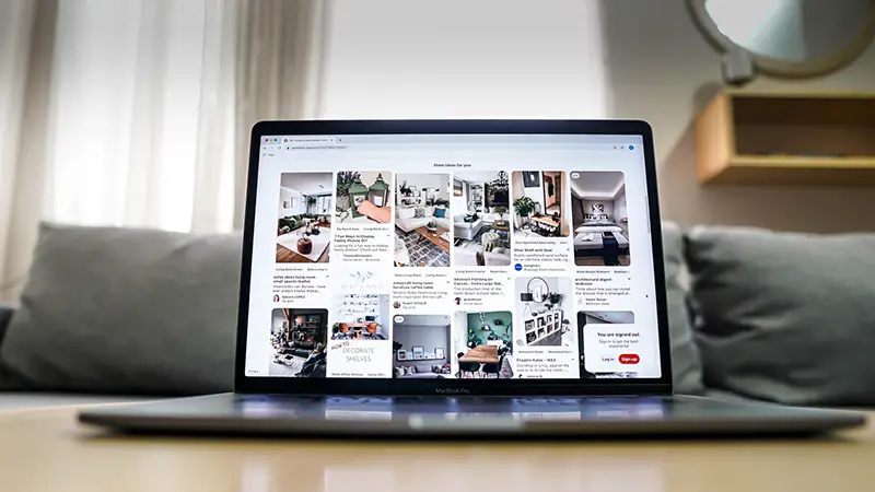 Research Pinterest with Macbook Pro
