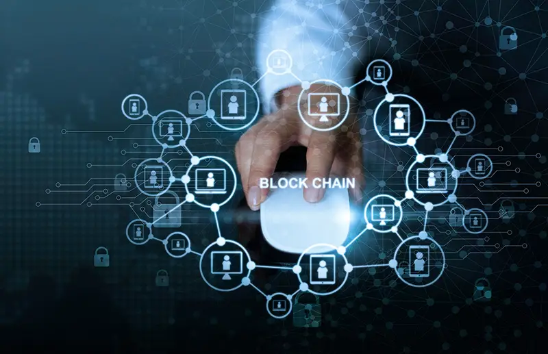Blockchain technology concept