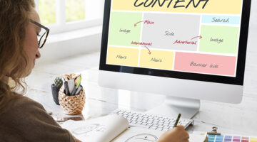 Content Website Web Design Concept