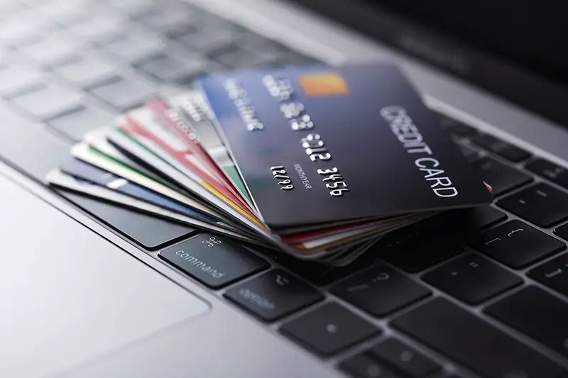 Online credit card payment for purchases from online stores