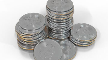 Pile of silver coins