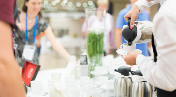 Coffee break at conference meeting