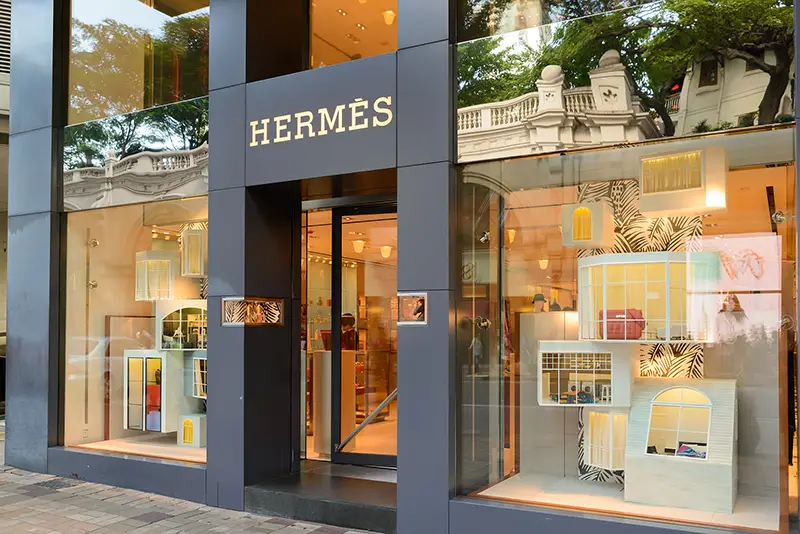 Front of Hermes Store