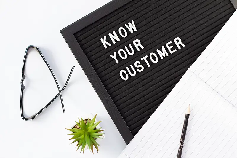 Know your customer business concept