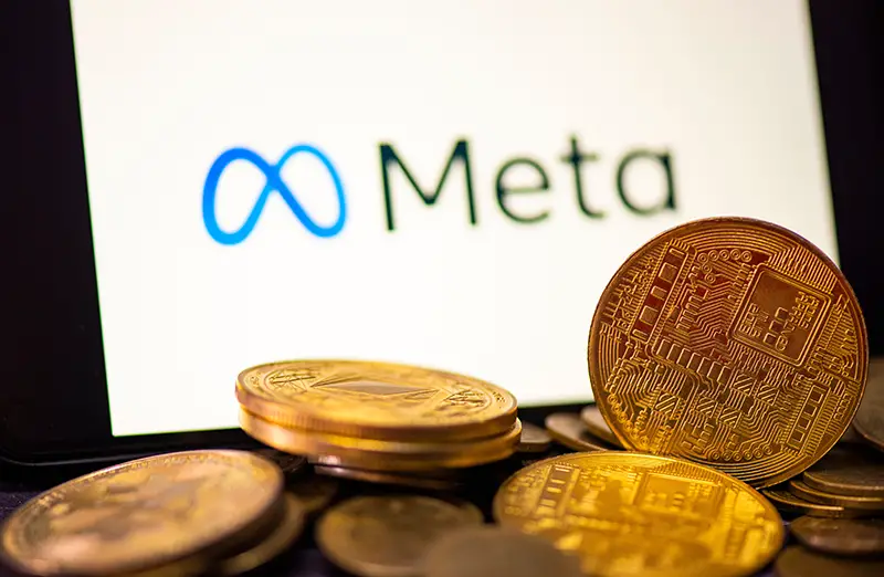 Metaverse coin crypto currency blockchain concept