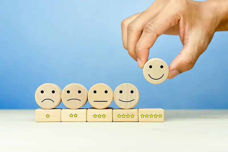 Customer service evaluation and satisfaction survey concepts