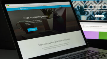 Wordpress website homepage