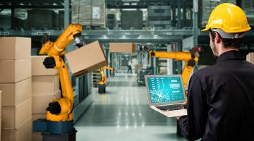 Smart robot arm systems for innovative warehouse and factory digital technology