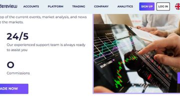 a screenshot of a website landing page
