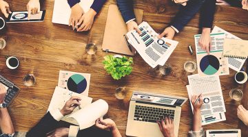 Marketing Analysis Accounting Team Business Meeting Concept