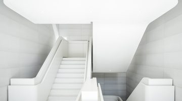 White House interior build in limestone material