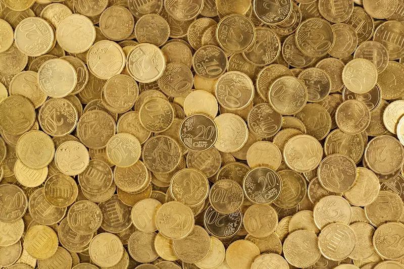 Gold round coins