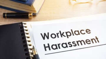 Workplace harassment concept