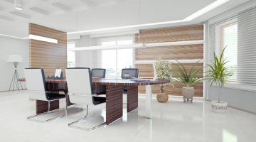 Modern interior style of office space