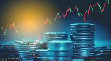 finance and business concept background and forex trading graph with economy trends business or finance background.