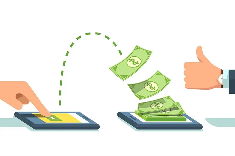 Digital money concept illustration
