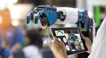 Industry 4.0 Robot concept