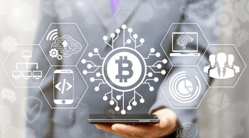 Blockchain finance web concept