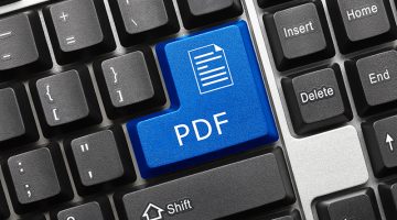 Close-up view on conceptual keyboard - PDF