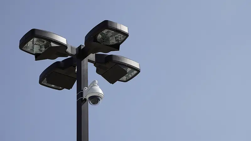Surveillance Camera in Parking lot 