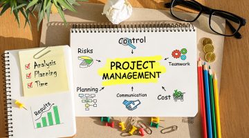 Notebook with Toolls and Notes about Project Management