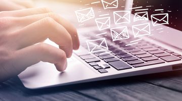 Email marketing and newsletter concept