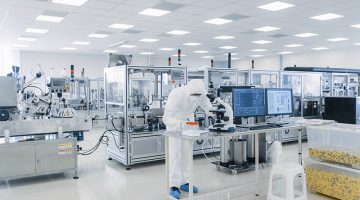 Shot of Sterile Pharmaceutical Manufacturing Laboratory