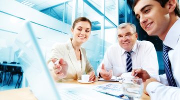 Meeting in office