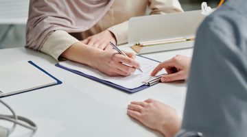 Person filing personal information
