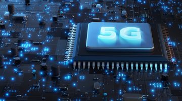 5G network processor 3D rendering