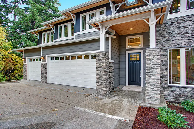 House made from Stone Veneer