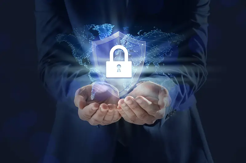 Cyber security concept.
