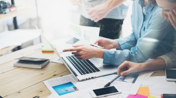 Creative team coworking project.