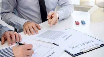 Car and Home insurance concept