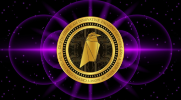 Ravencoin-rvn cryptocurrency images on digital background illustration