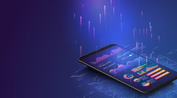 Application of smartphone with business graph