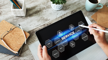 Service and customers support business concept