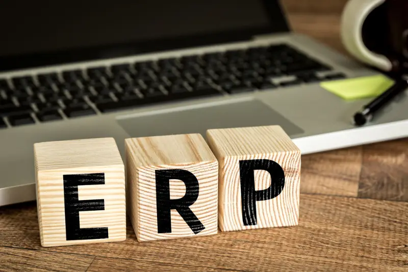 ERP written on cubes