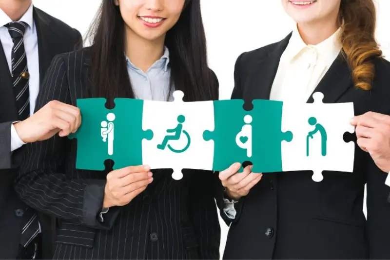 Affirmative action concept.