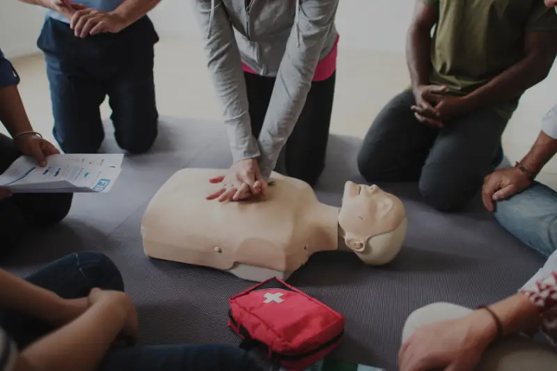 CPR First Aid Training Concept