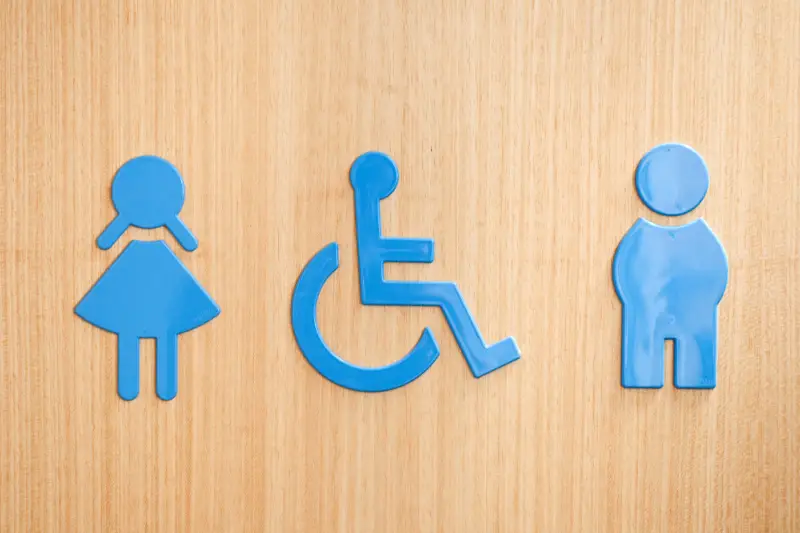 Toilets sign