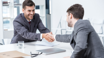 Businessmen shaking hands