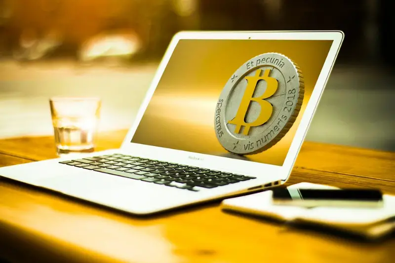 Bitcoin, Number, Metallic