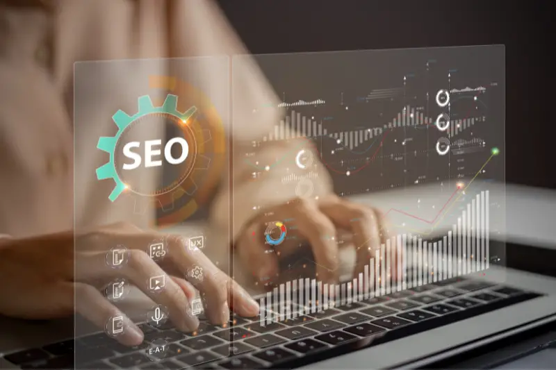 Website improvement concept to make search results higher.