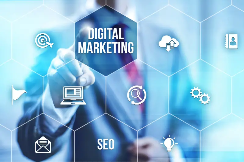 Digital marketing concept