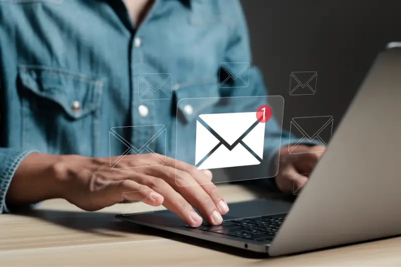 email with notification alert
