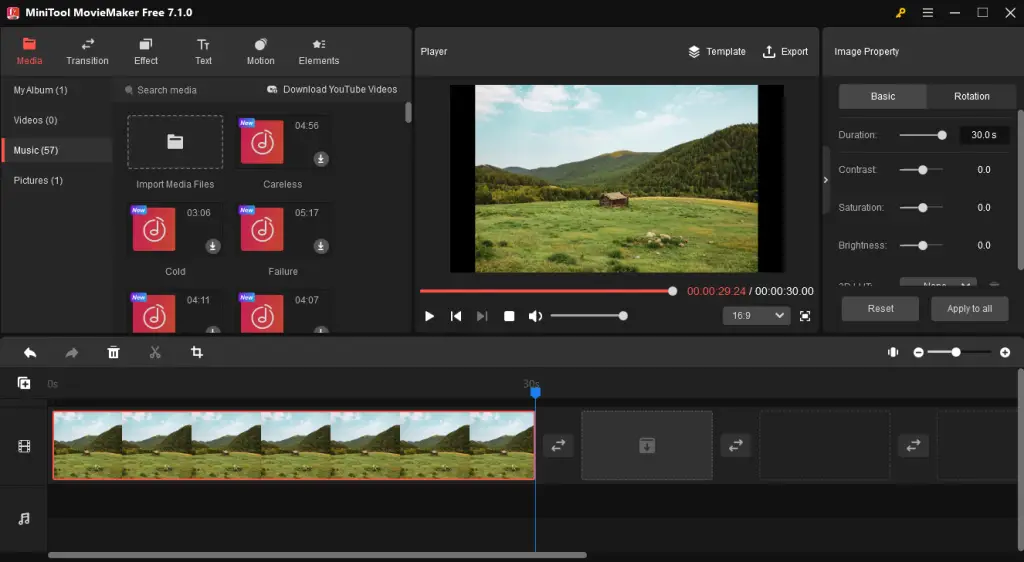 MiniTool Moviemaker media feature screenshots