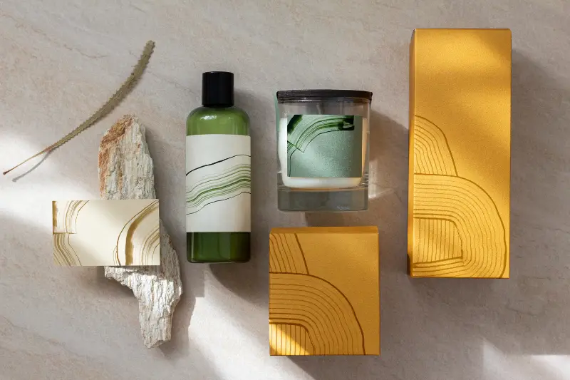 packaging branding for aromatic brands