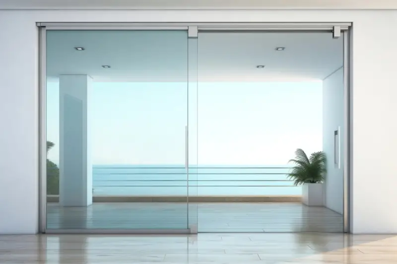 Door architecture building glass.