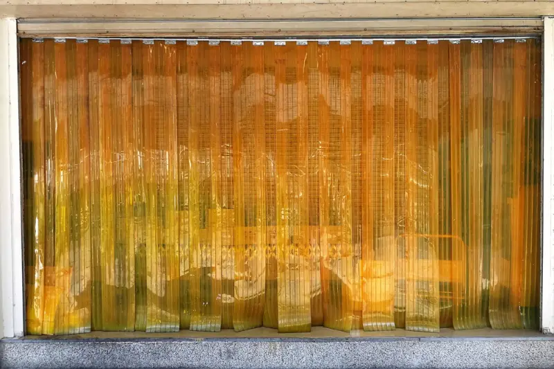 Yellow Transparent PVC Strip Curtain for protection